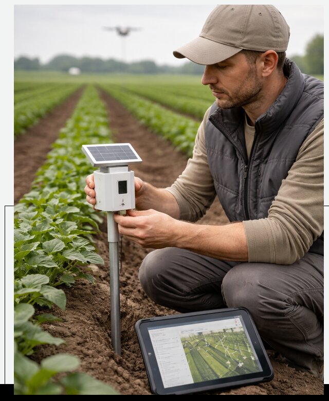 IoT мониторинг сельскохозяйственных полей и контроля в Серове