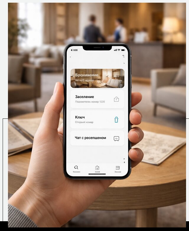 Мобильное приложение для гостей отеля в Серове, управление сервисом